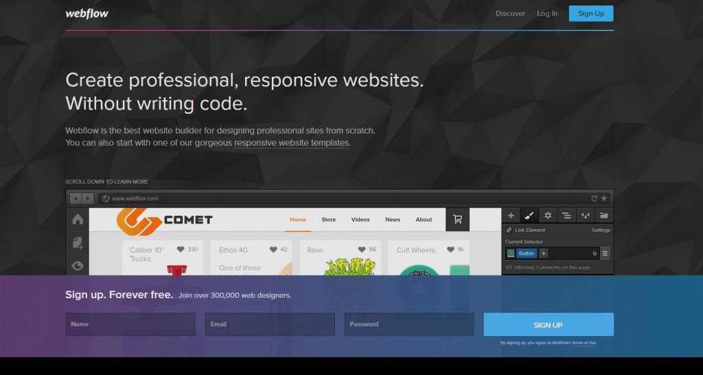 Webflow, siti web professionali senza scrivere codice