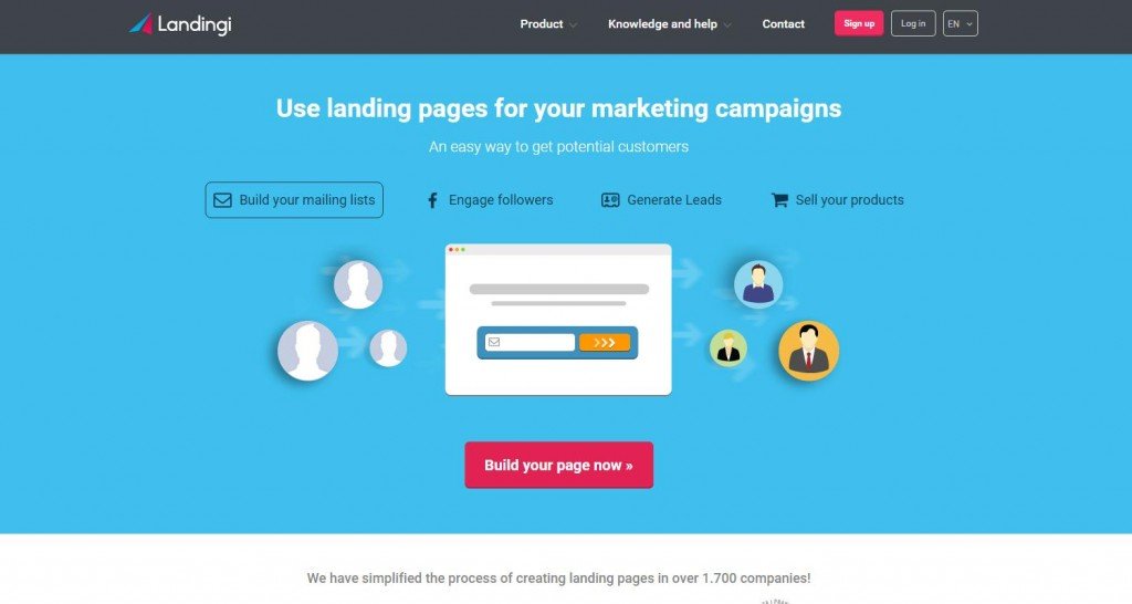 Landingi, landing page semplici e efficaci