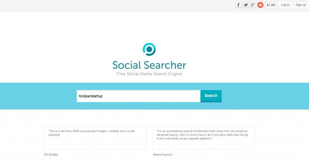 Social Searcher, il motore di ricerca per i social