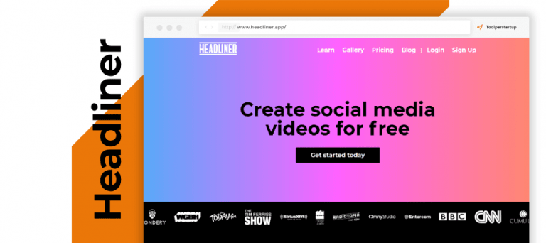 Headliner creare video per social