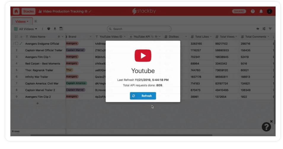 Stackby api Stackby api