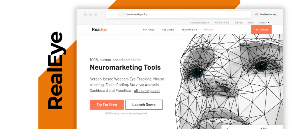 RealEye eye tracking