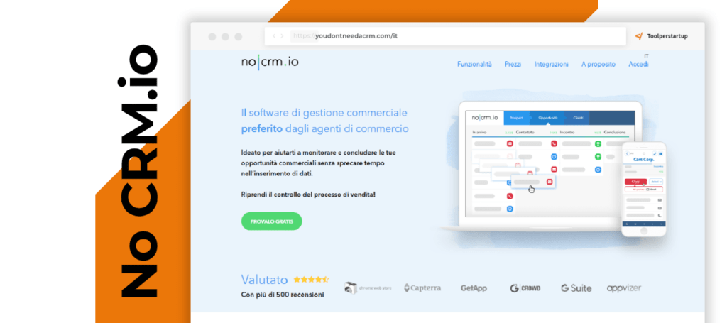 CRM per vendite noCRM.io