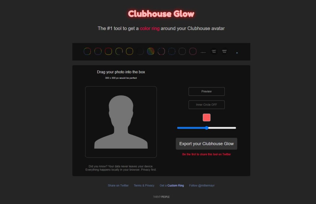 Tool per Clubhouse Clubhouse Glow