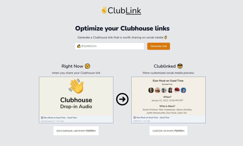 Tool per Clubhouse Clublink
